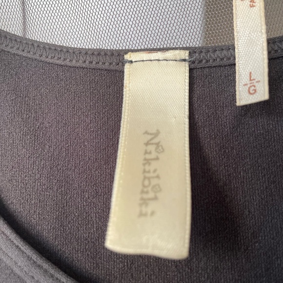 Free People Embellished Grey Sheer Slip Dress (L) - Picture 7 of 9